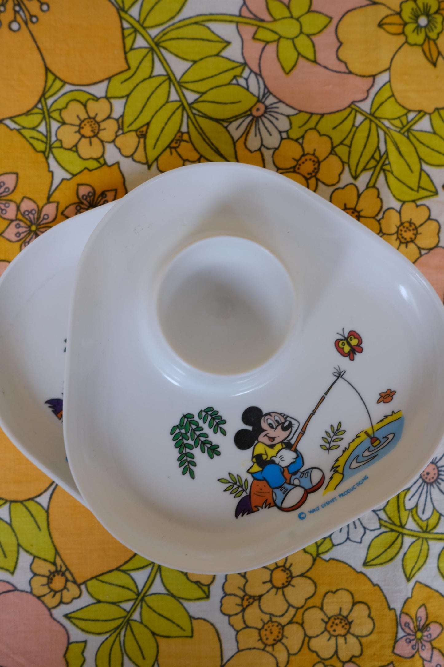 Coquetiers mickey en mélaminé plastorex