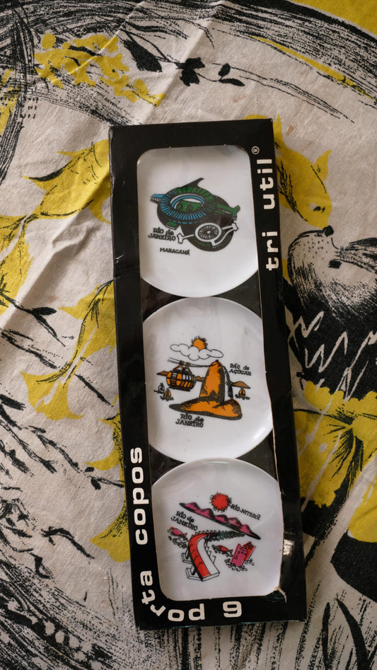 Sous verre touristiques vintage de Rio
