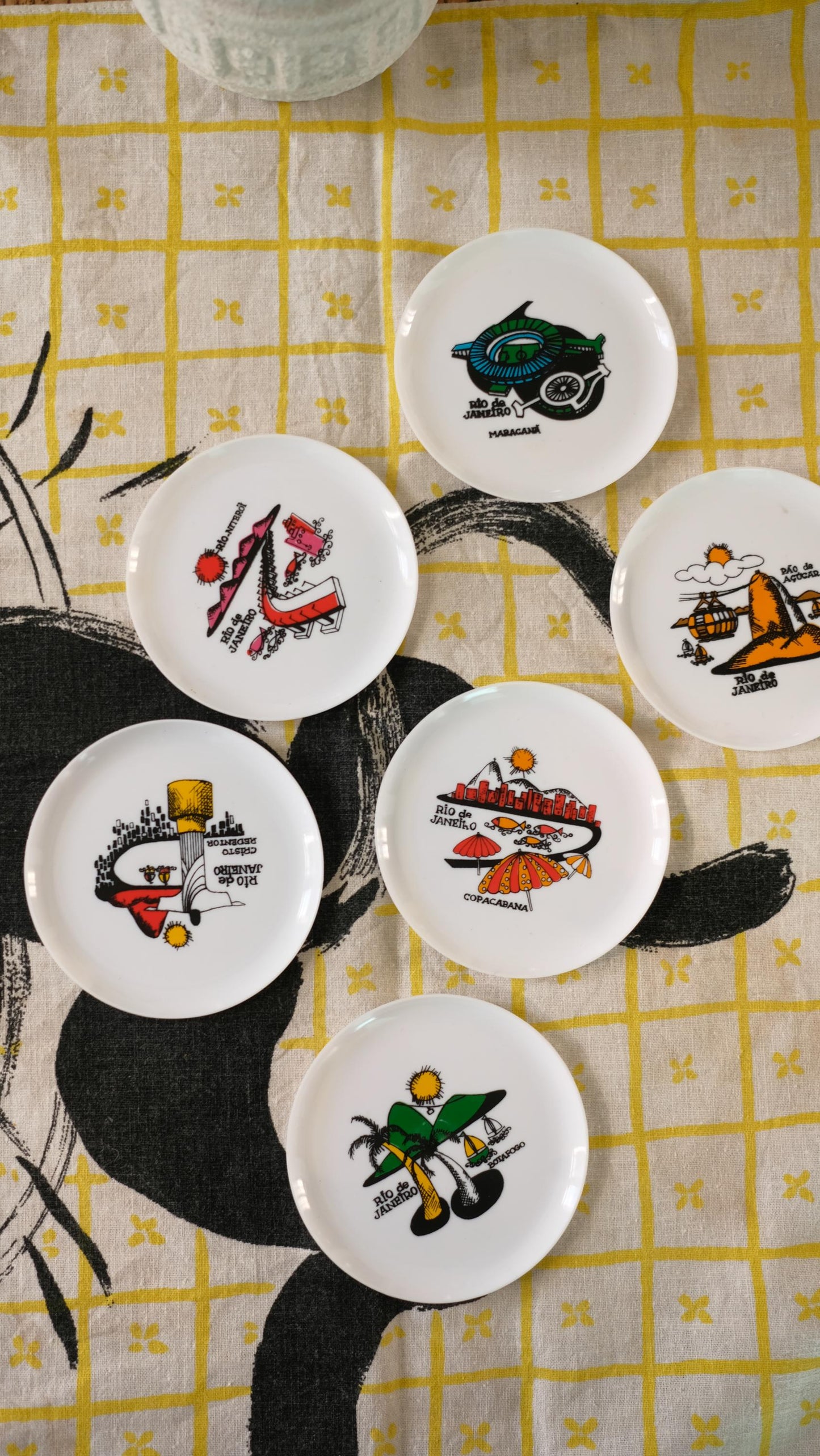 Sous verre touristiques vintage de Rio