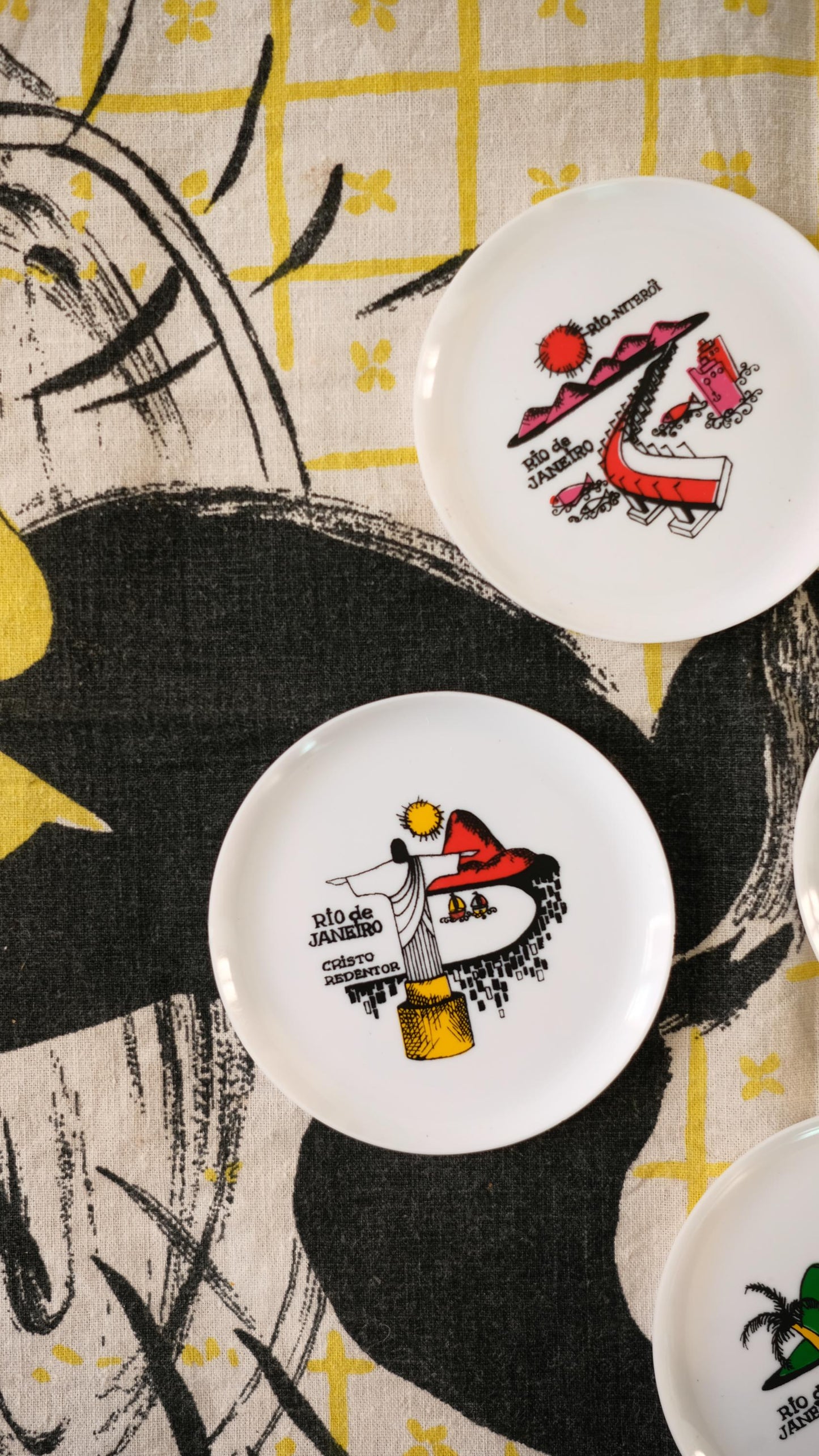 Sous verre touristiques vintage de Rio