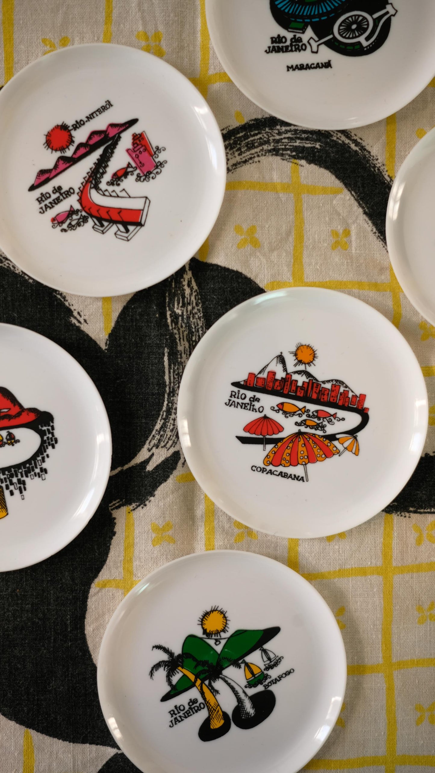 Sous verre touristiques vintage de Rio