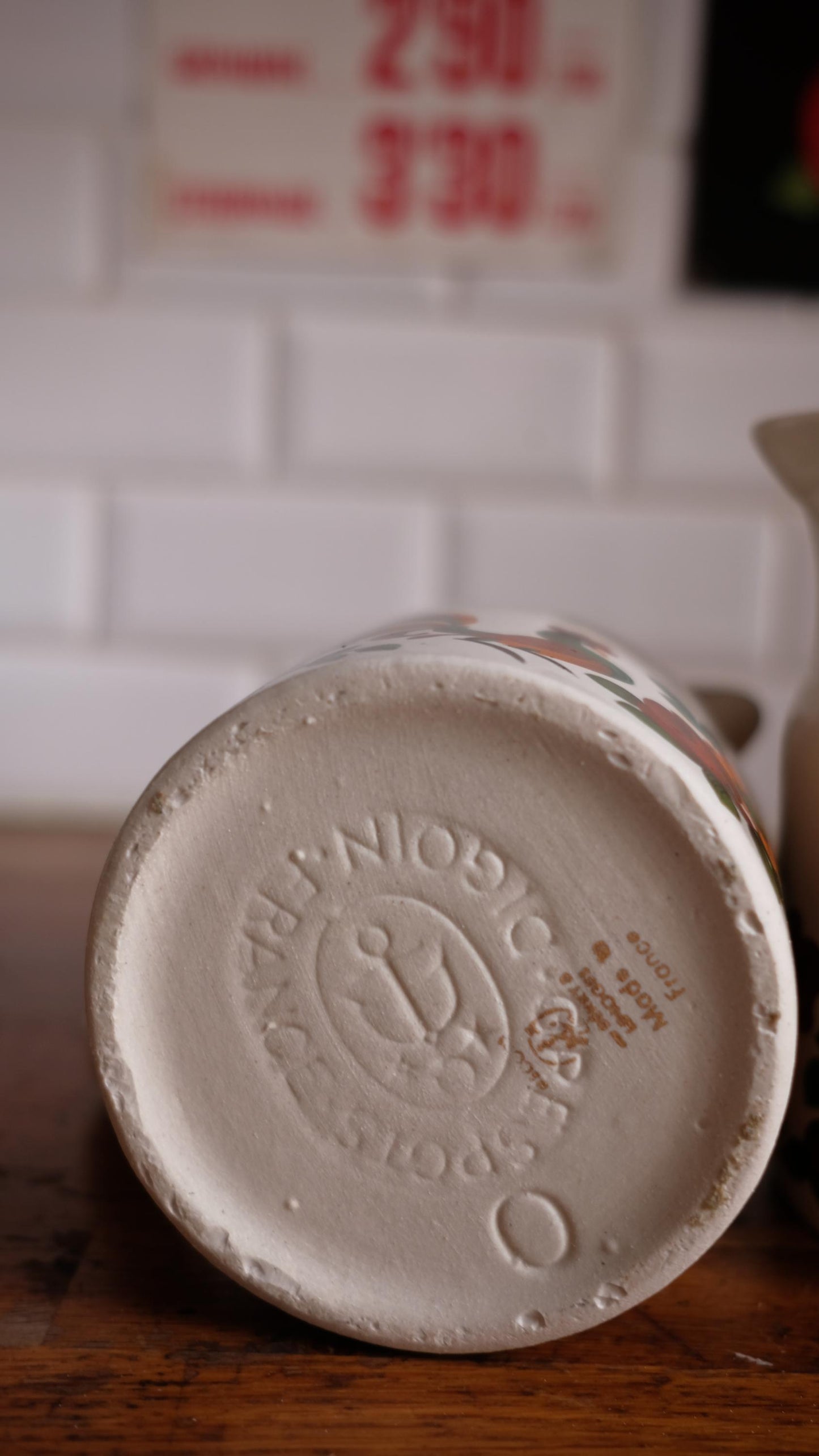 Lot de deux Pichets vintage en grès Digoin