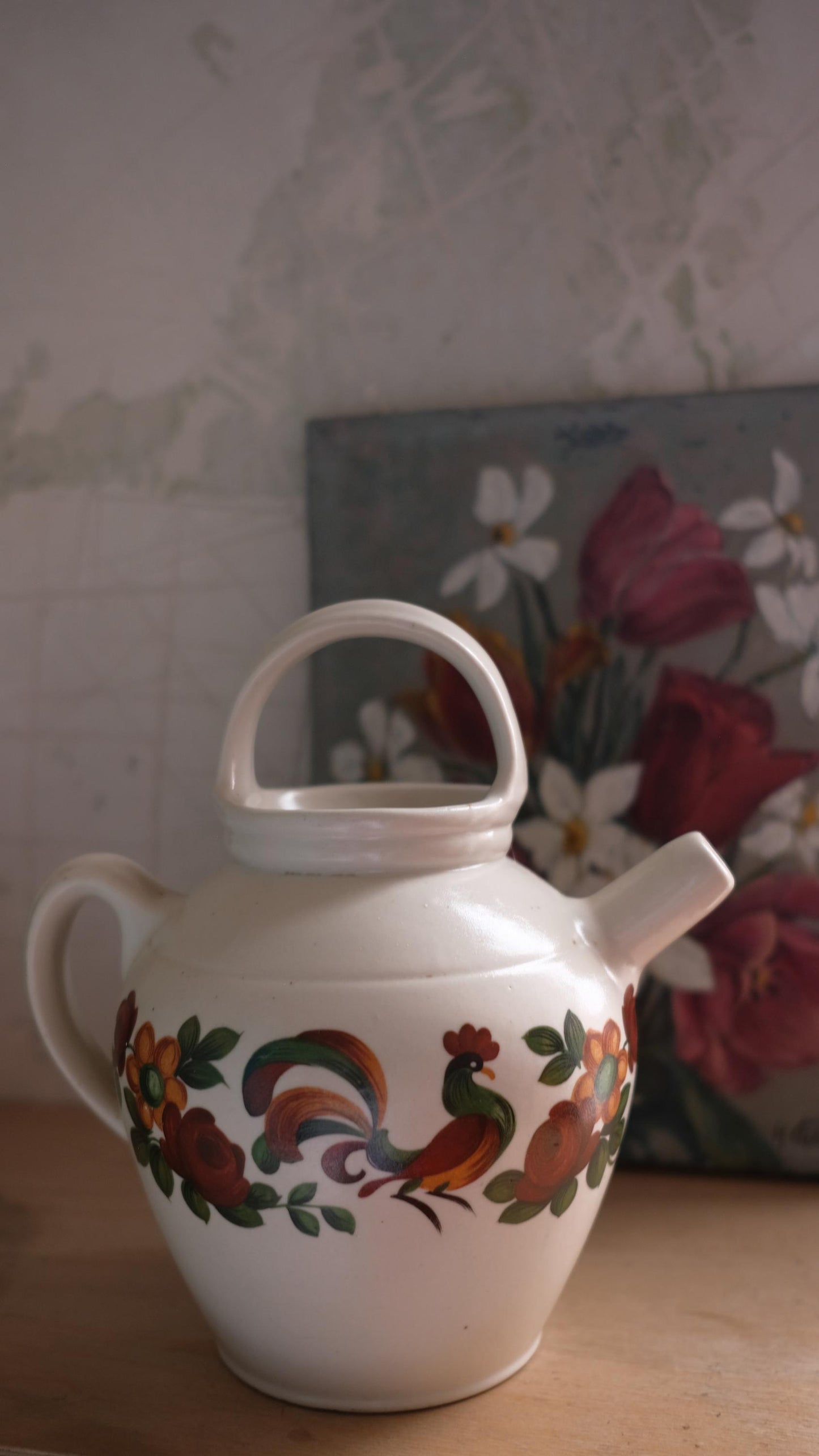 Pichet vintage en grès Digoin "eau de source"