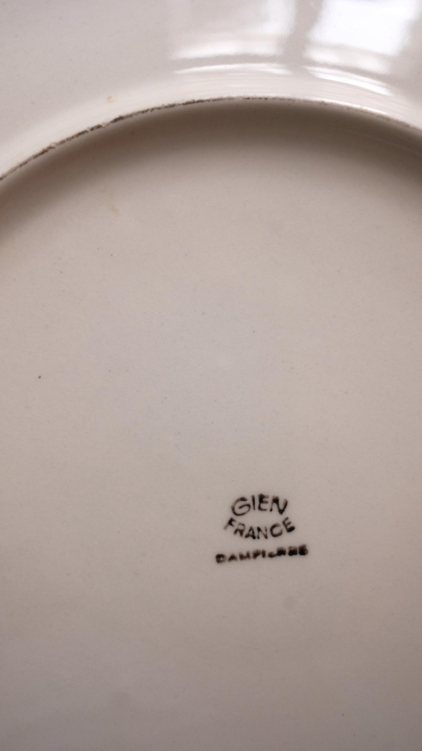 Grande assiette Gien vintage modèle Pampelune