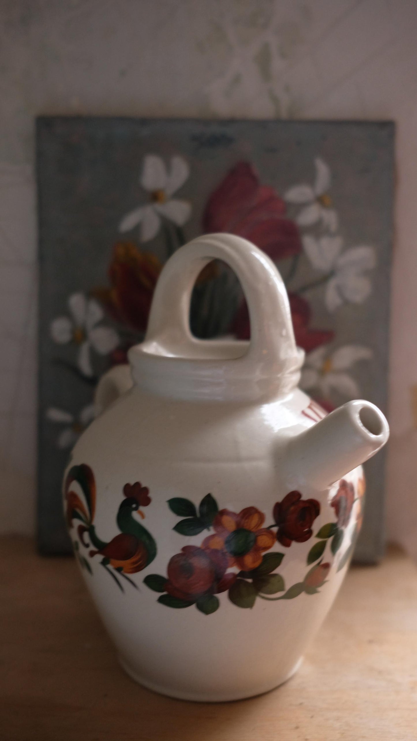 Pichet vintage en grès Digoin "vin de pays"