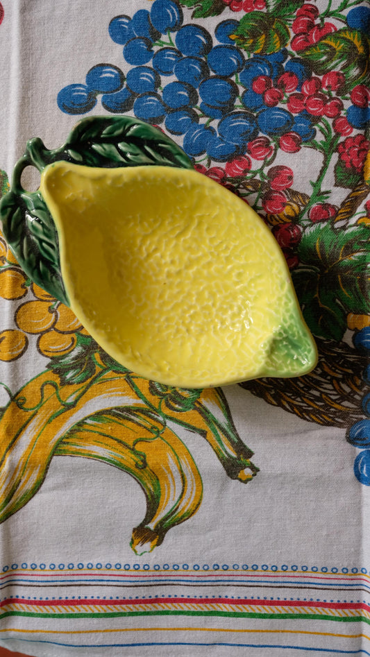 Ravier citron en céramique
