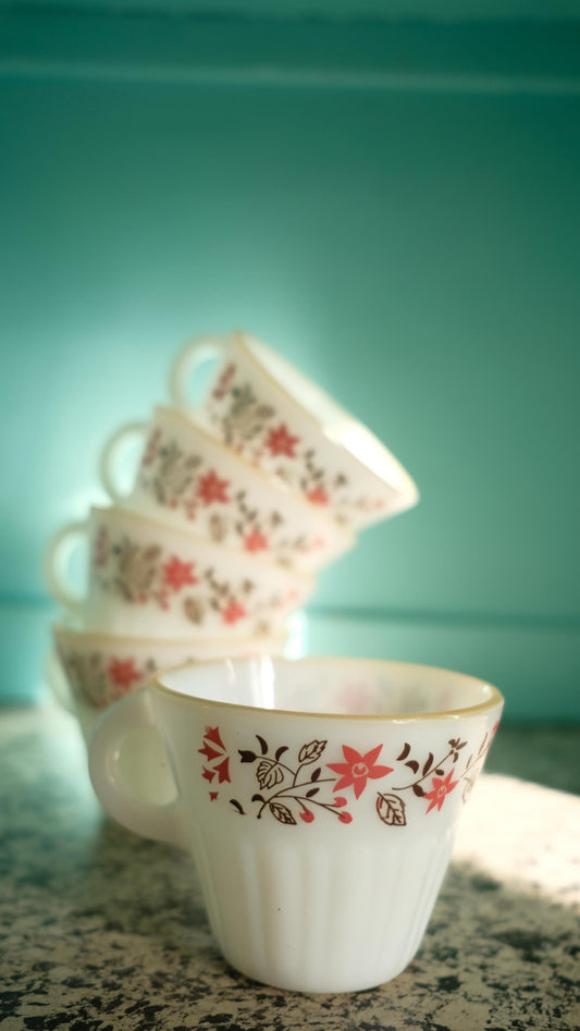 Lot de cinq tasses Termocrisa vintage