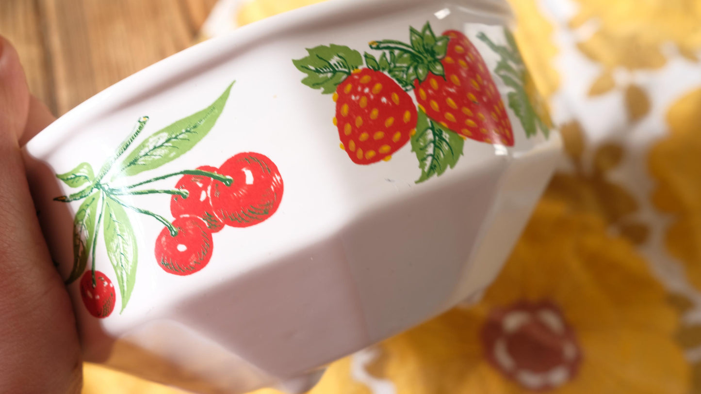 Egouttoir à fruits vintage en céramique