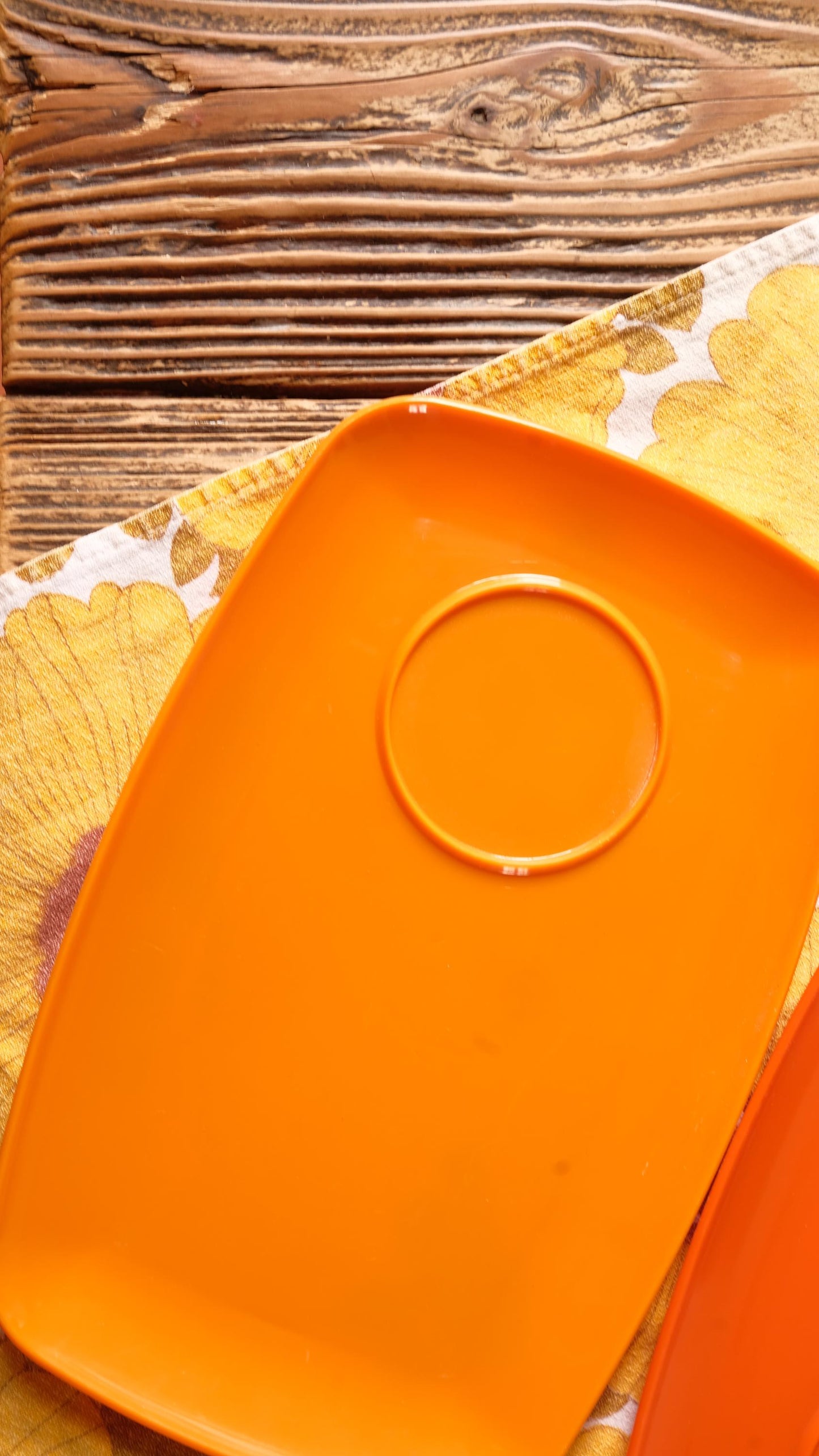 Lot de deux plateaux vintage DBP Antwerp plastic