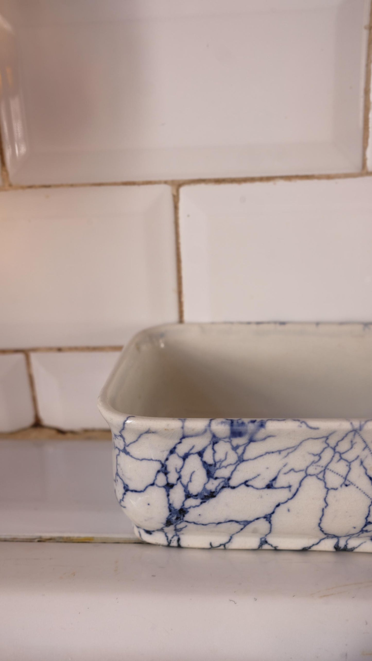 Porte savon vintage des faïenceries Creil et Montereau