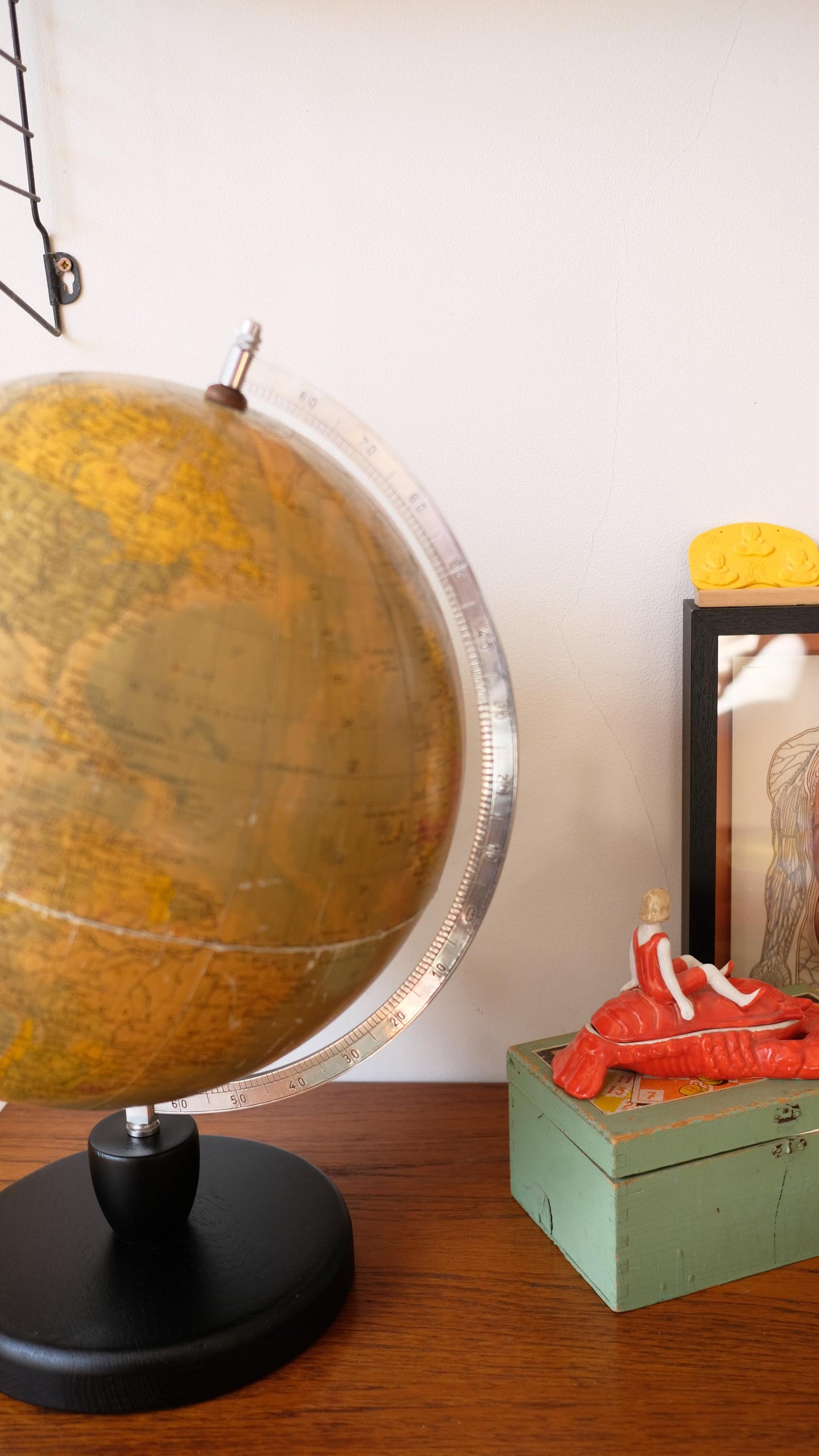 Grand globe terrestre vintage deRath