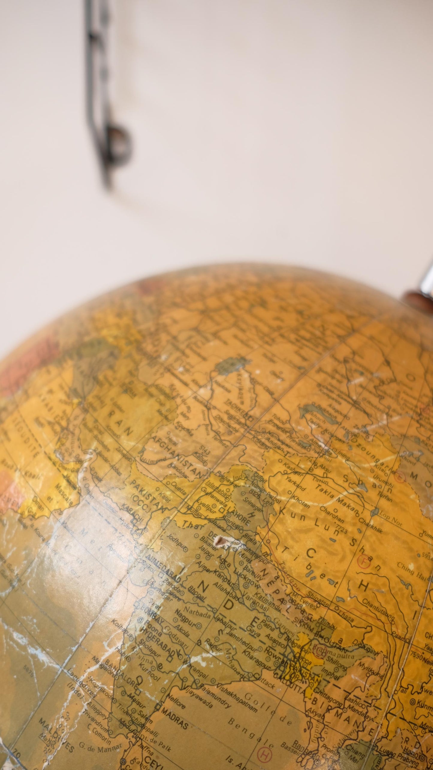 Grand globe terrestre vintage deRath