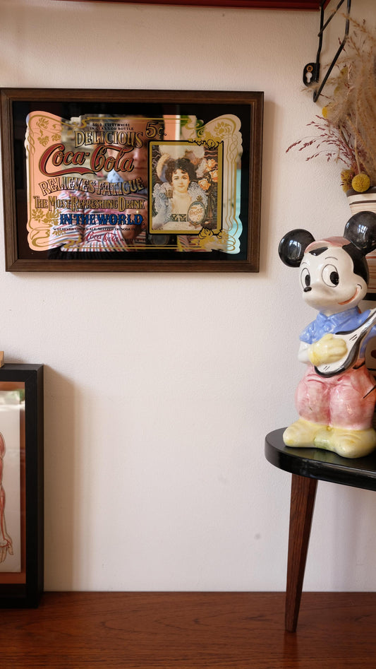 Miroir publicitaire Coca Cola vintage