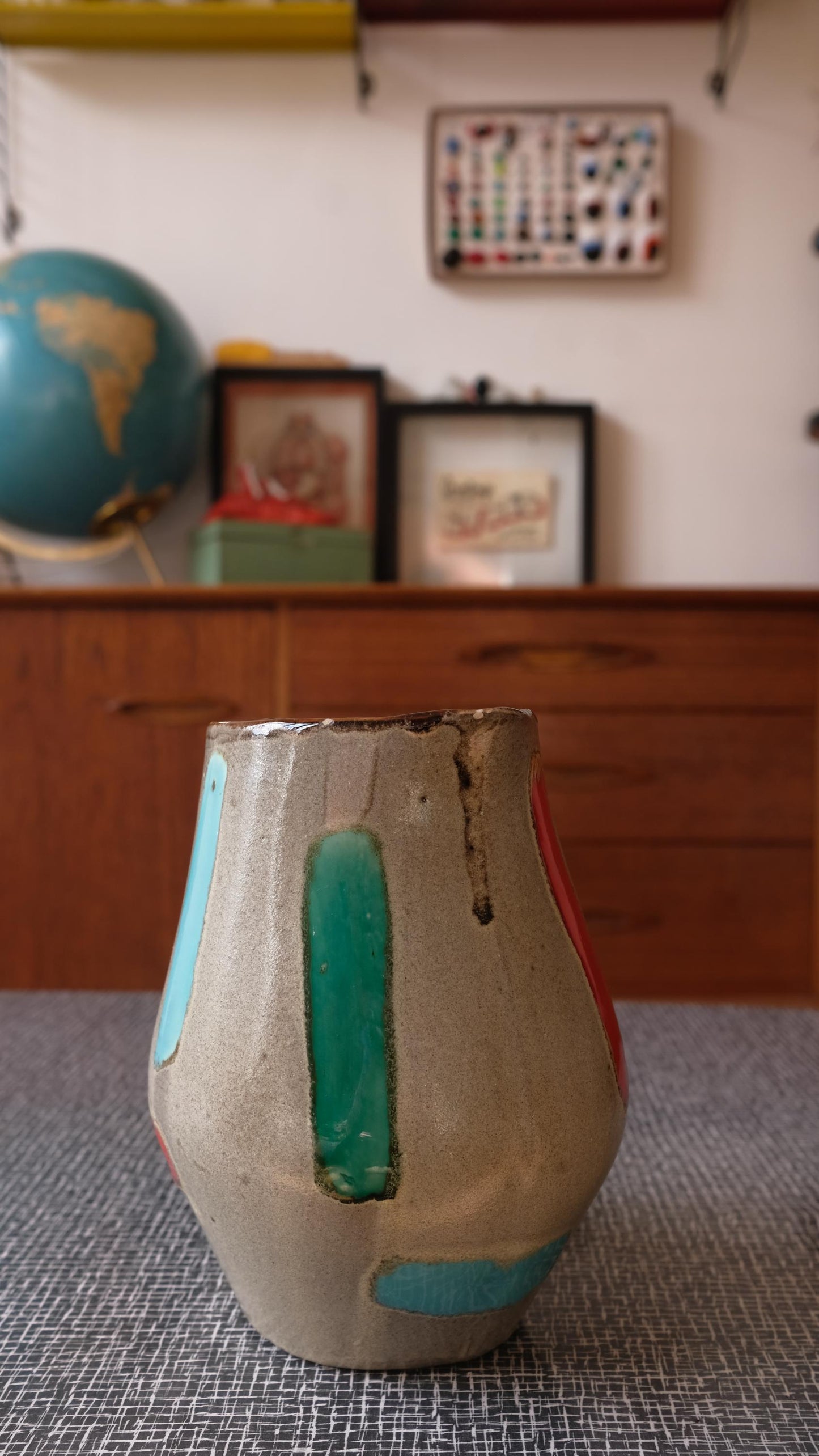 Pichet vintage en céramique vernissé Bresse