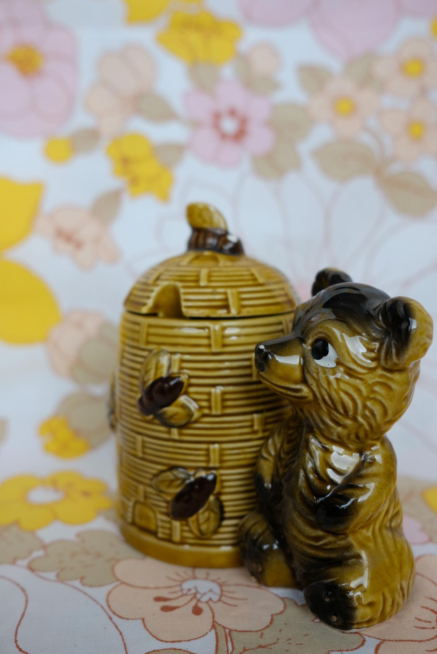 Pot à miel décoratif en céramique