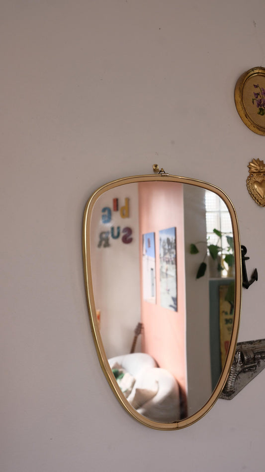 Miroir rétroviseur vintage style mid-century