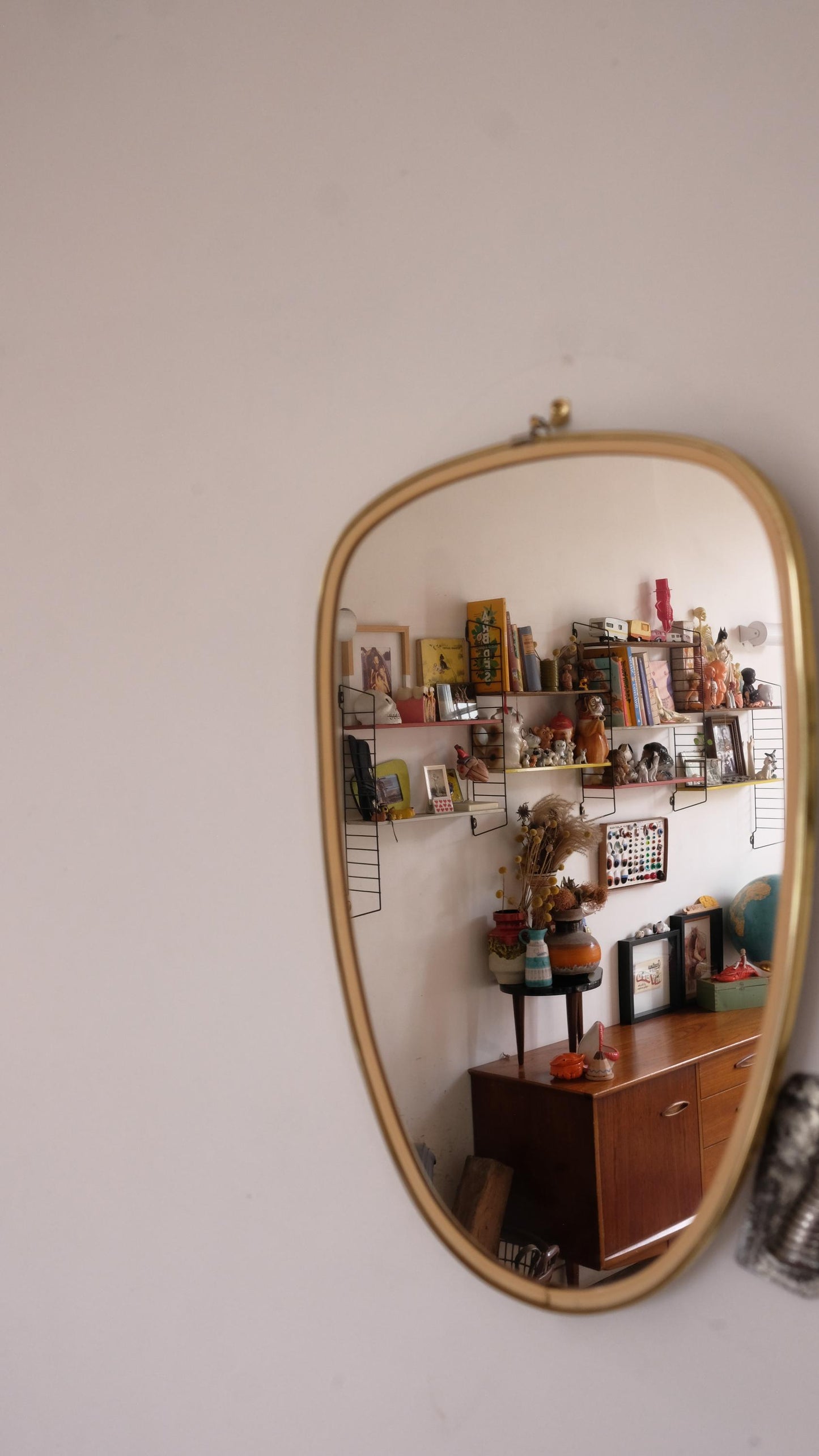 Miroir rétroviseur vintage style mid-century