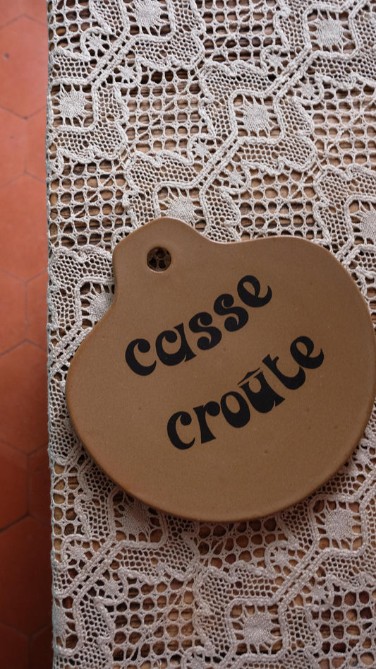 Planche de présentation en grès de Sarreguemines