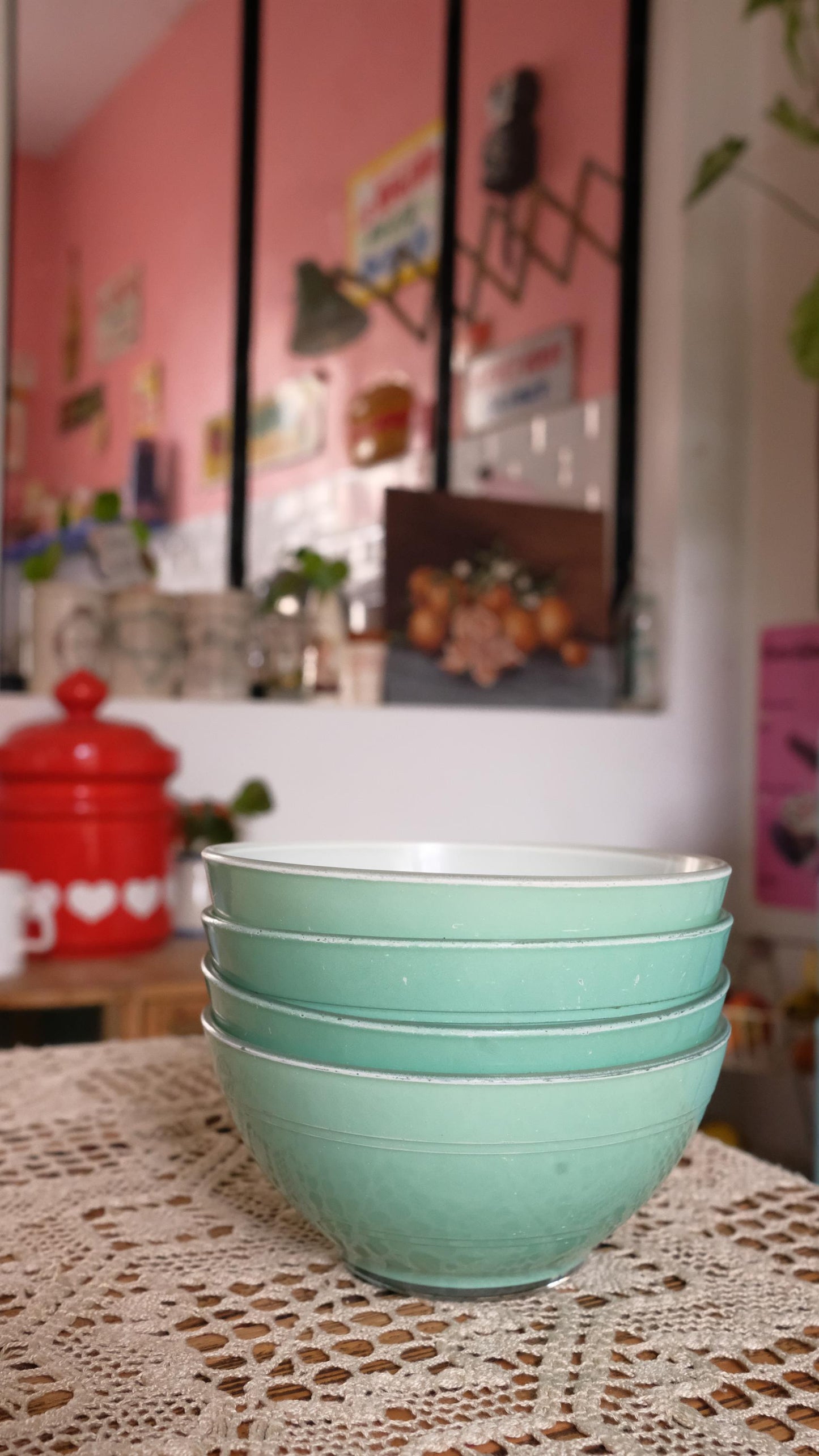 Lot de 4 bols duralex vintage