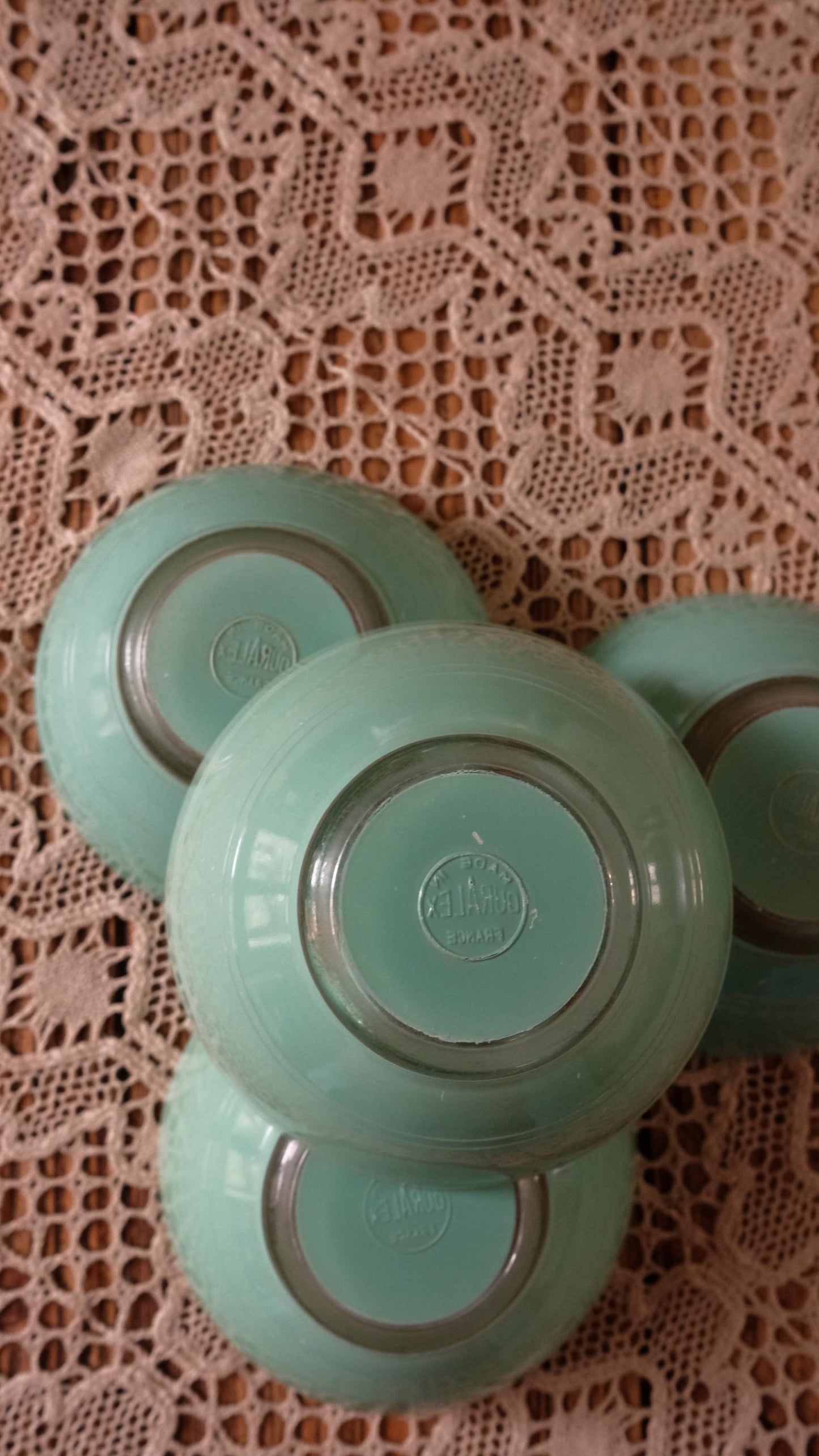 Lot de 4 bols duralex vintage