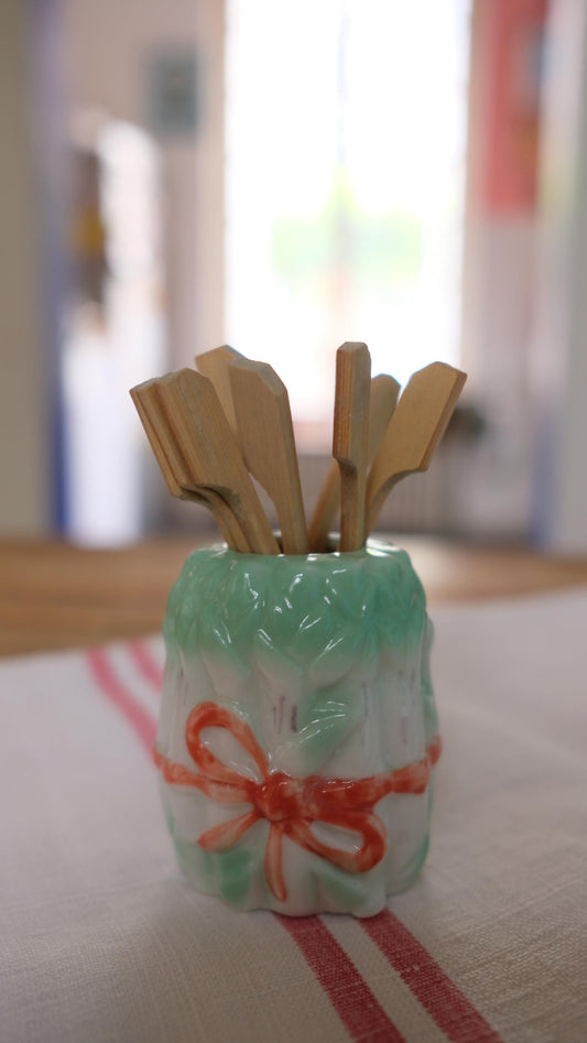 Pot à piques apéritifs en barbotine
