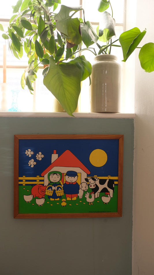 Illustration de Dick Bruna vintage encadrée