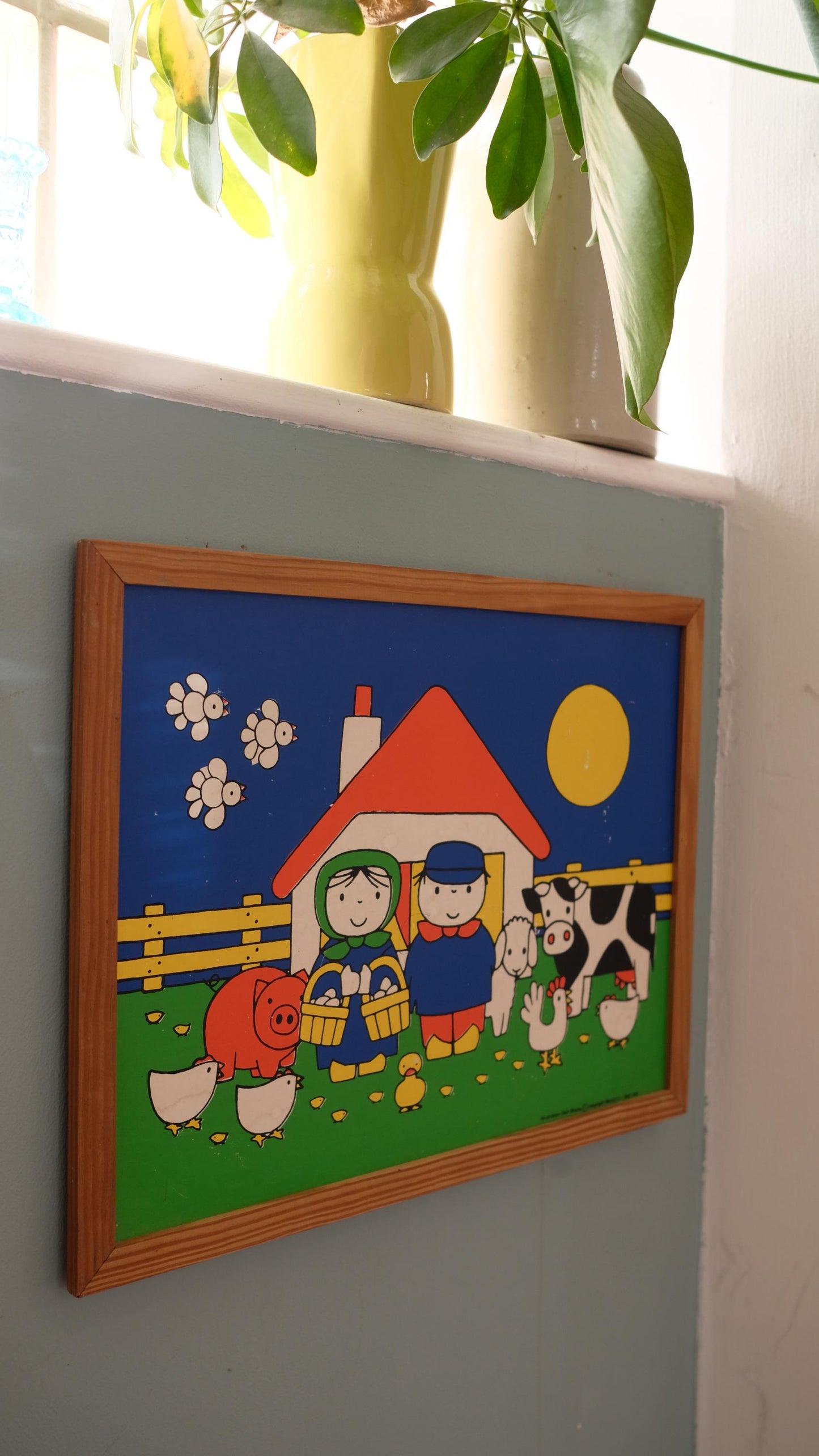 Illustration de Dick Bruna vintage encadrée