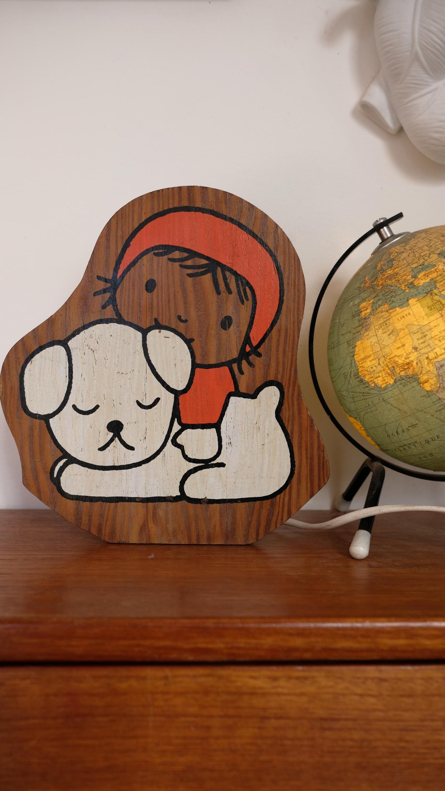 Lampe/applique en bois illustrée par Dick Bruna