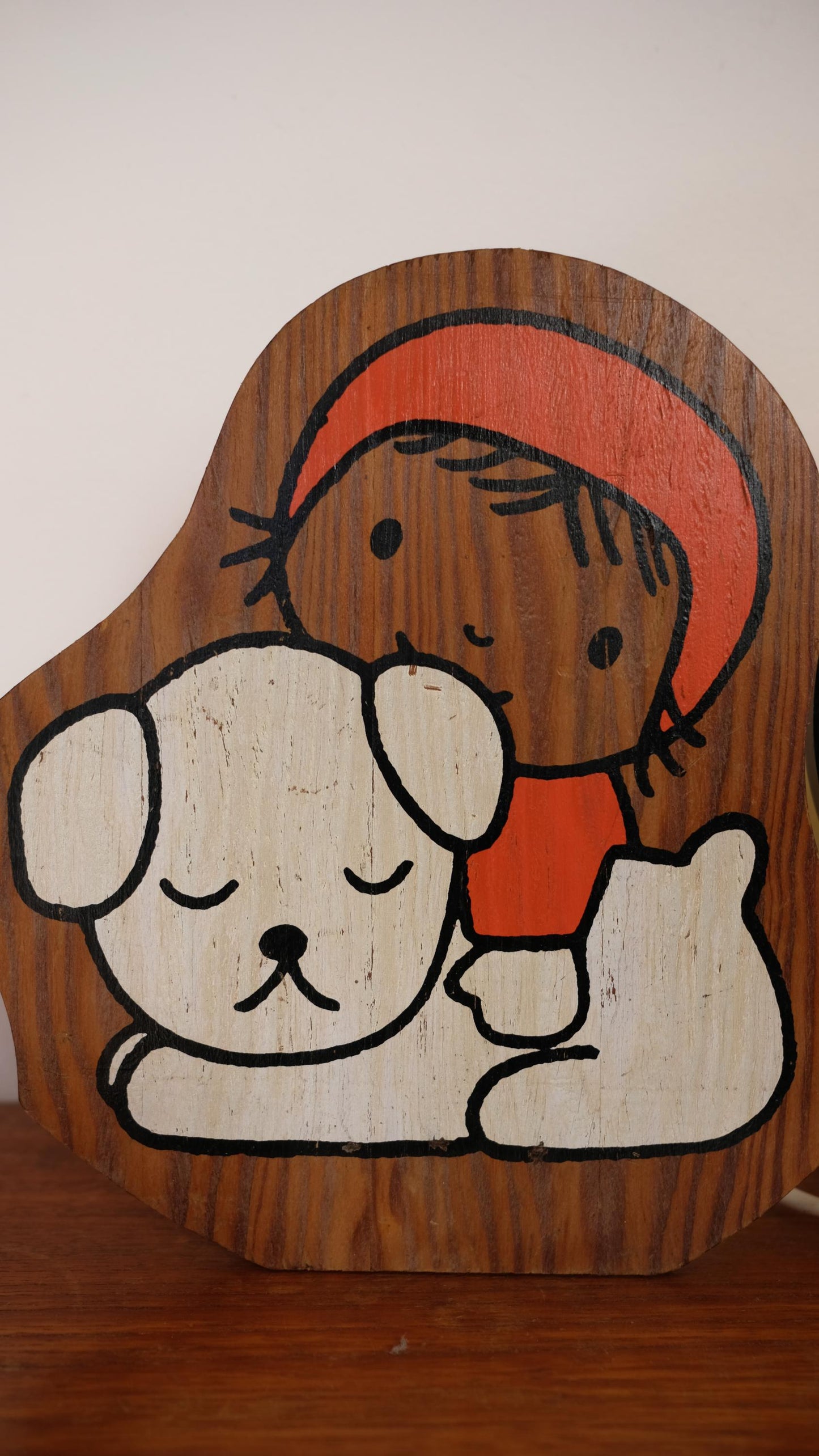 Lampe/applique en bois illustrée par Dick Bruna