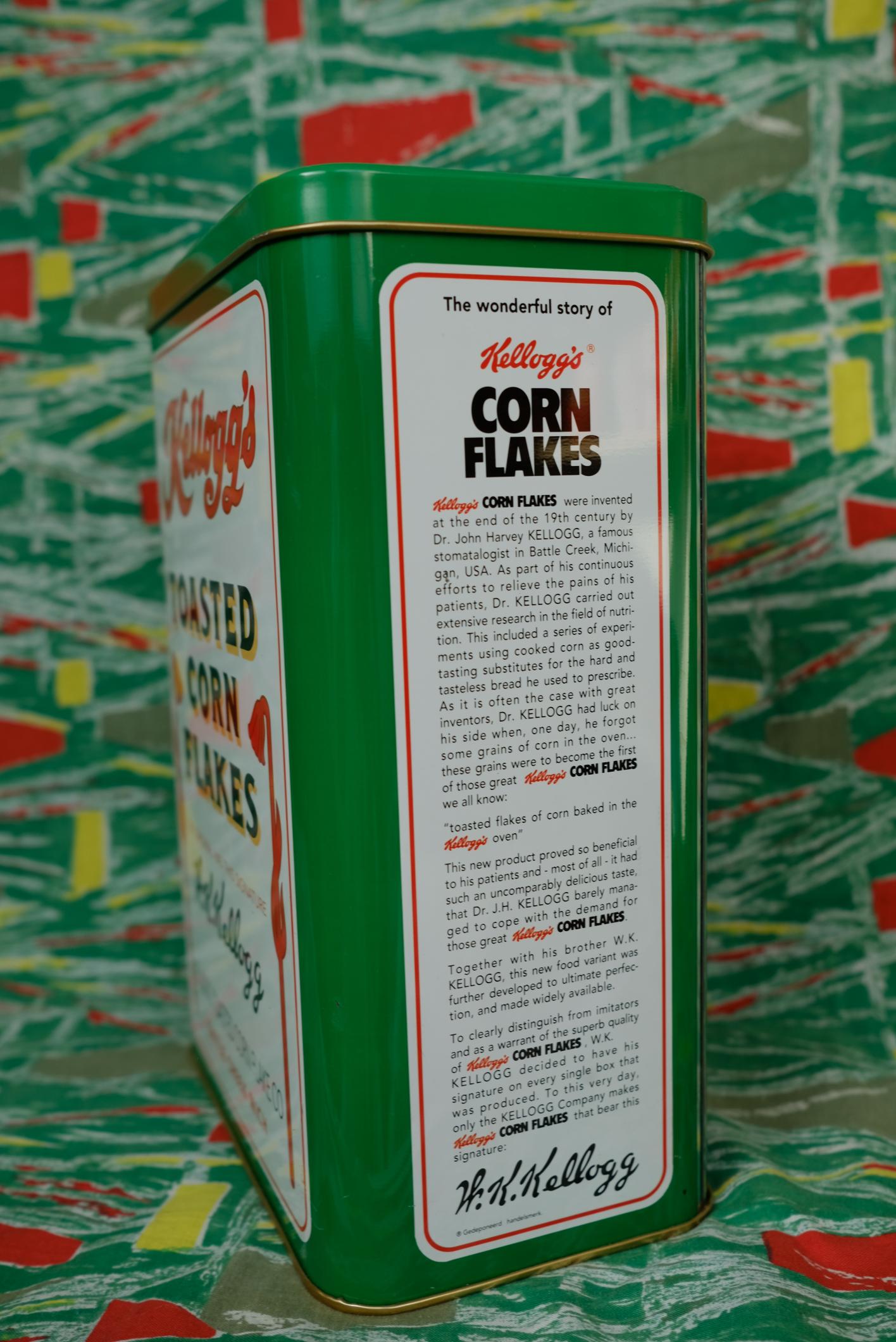 Boîte de corn flakes publicitaire