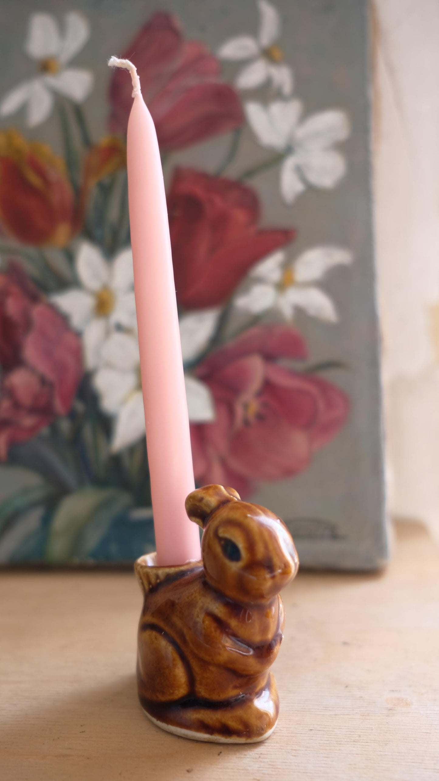 Petit lapin en céramique range cure-dents