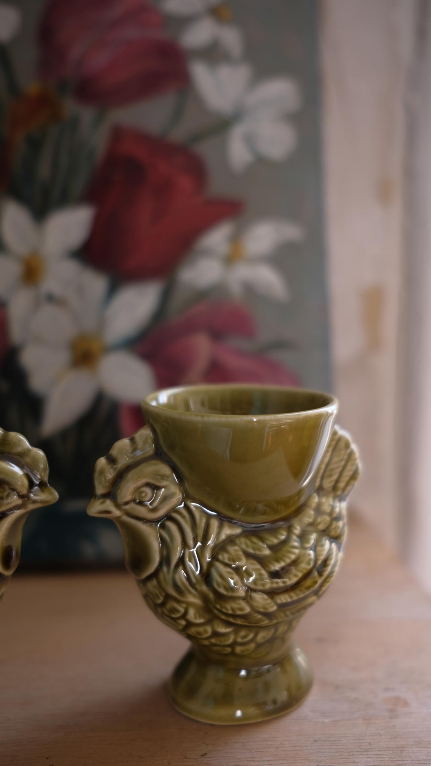 Lot de six coquetiers cocottes en céramique Royal