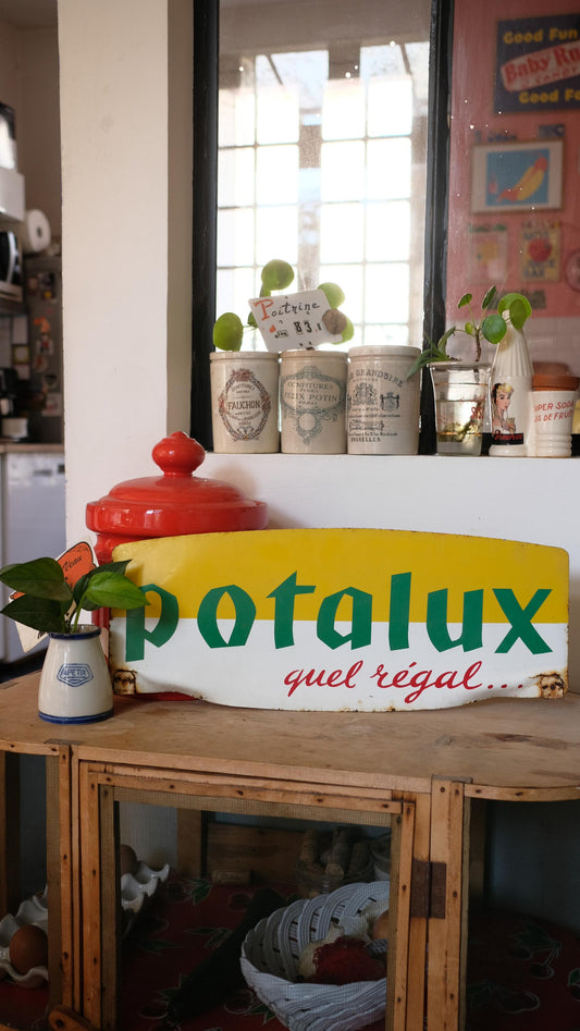 Tôle publicitaire vintage Potalux