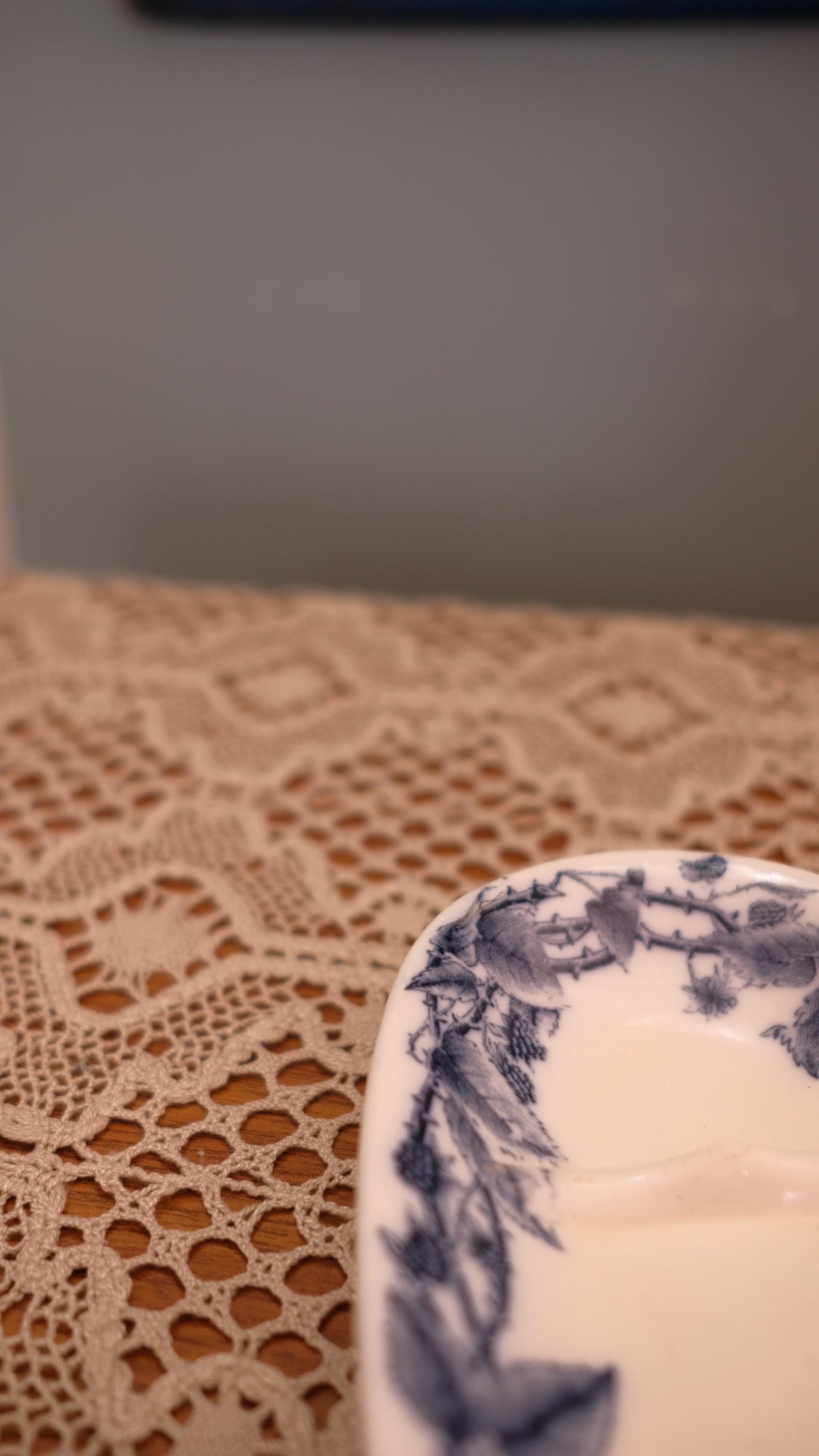 Porte savon terre de fer vintage modèle ronces