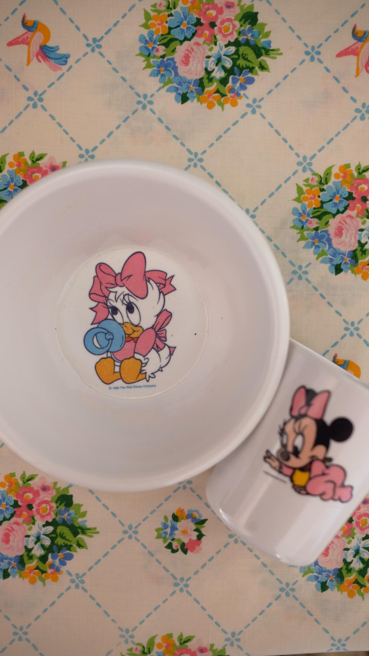 Lot assiette creuse + gobelet en mélaminé Disney Baby