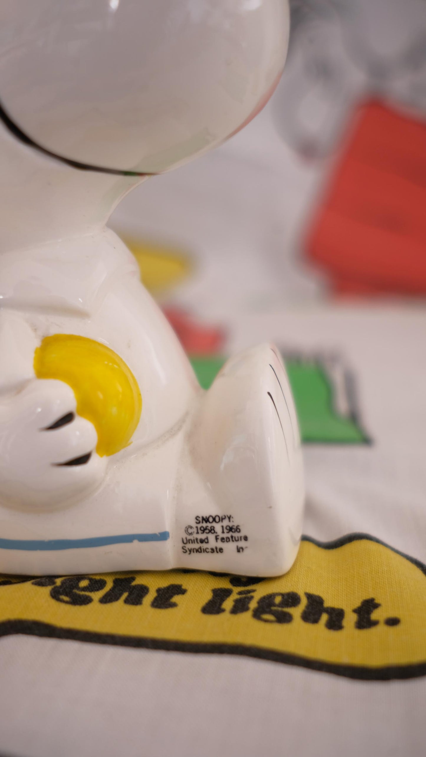 Presse papiers snoopy tennis player vintage