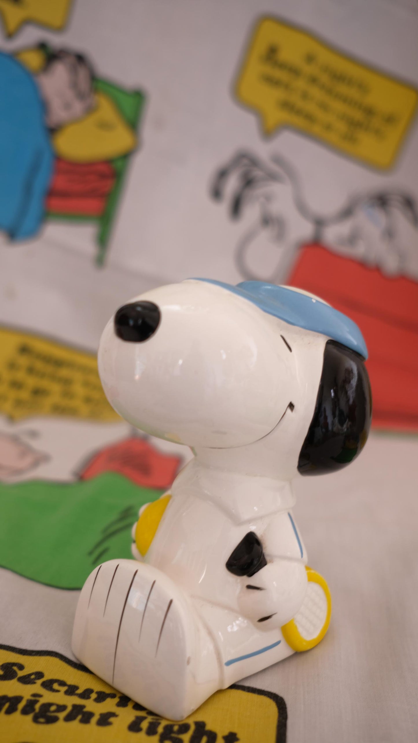 Presse papiers snoopy tennis player vintage