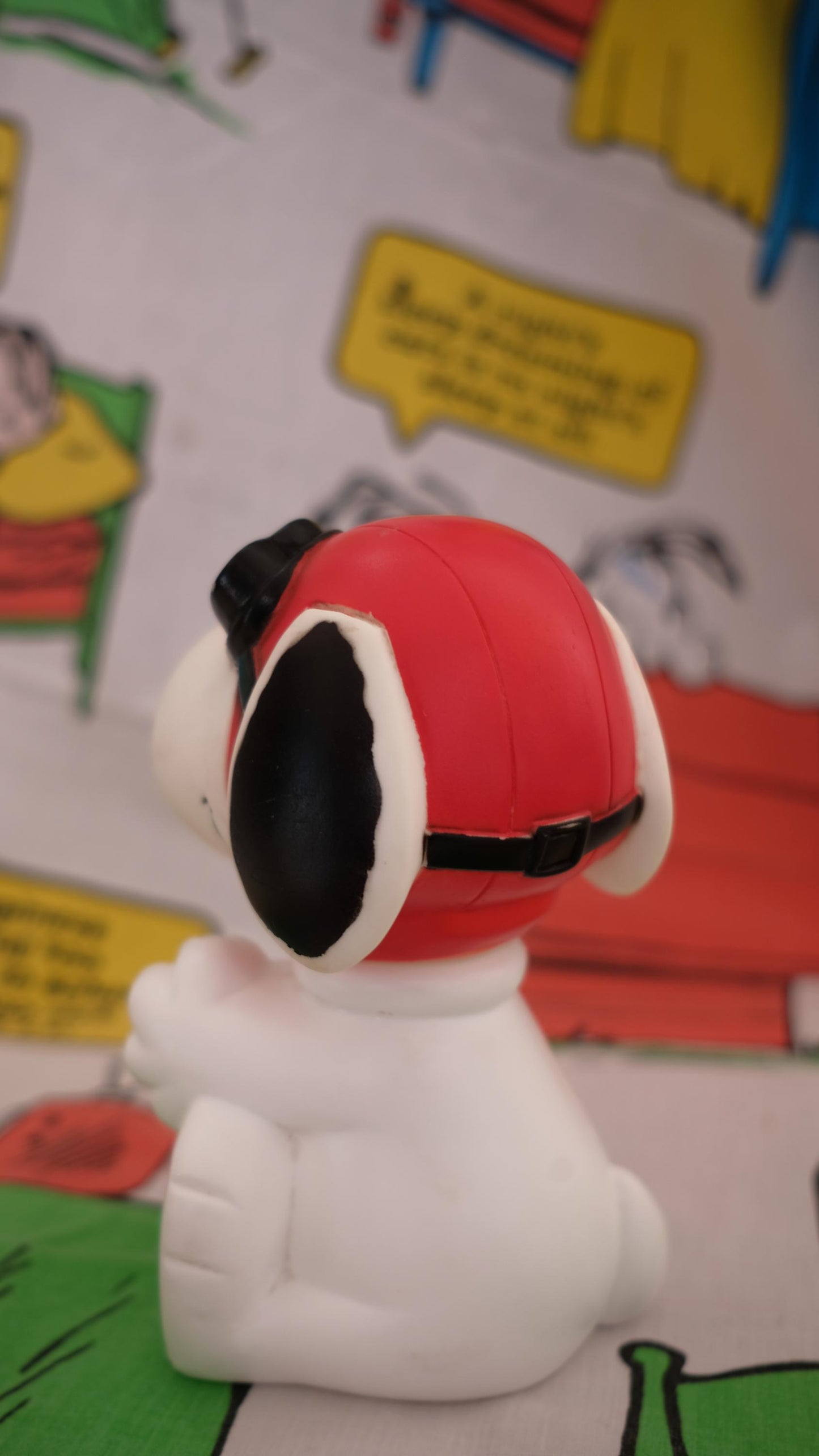 Bouteille de shampoing Snoopy aviateur vintage