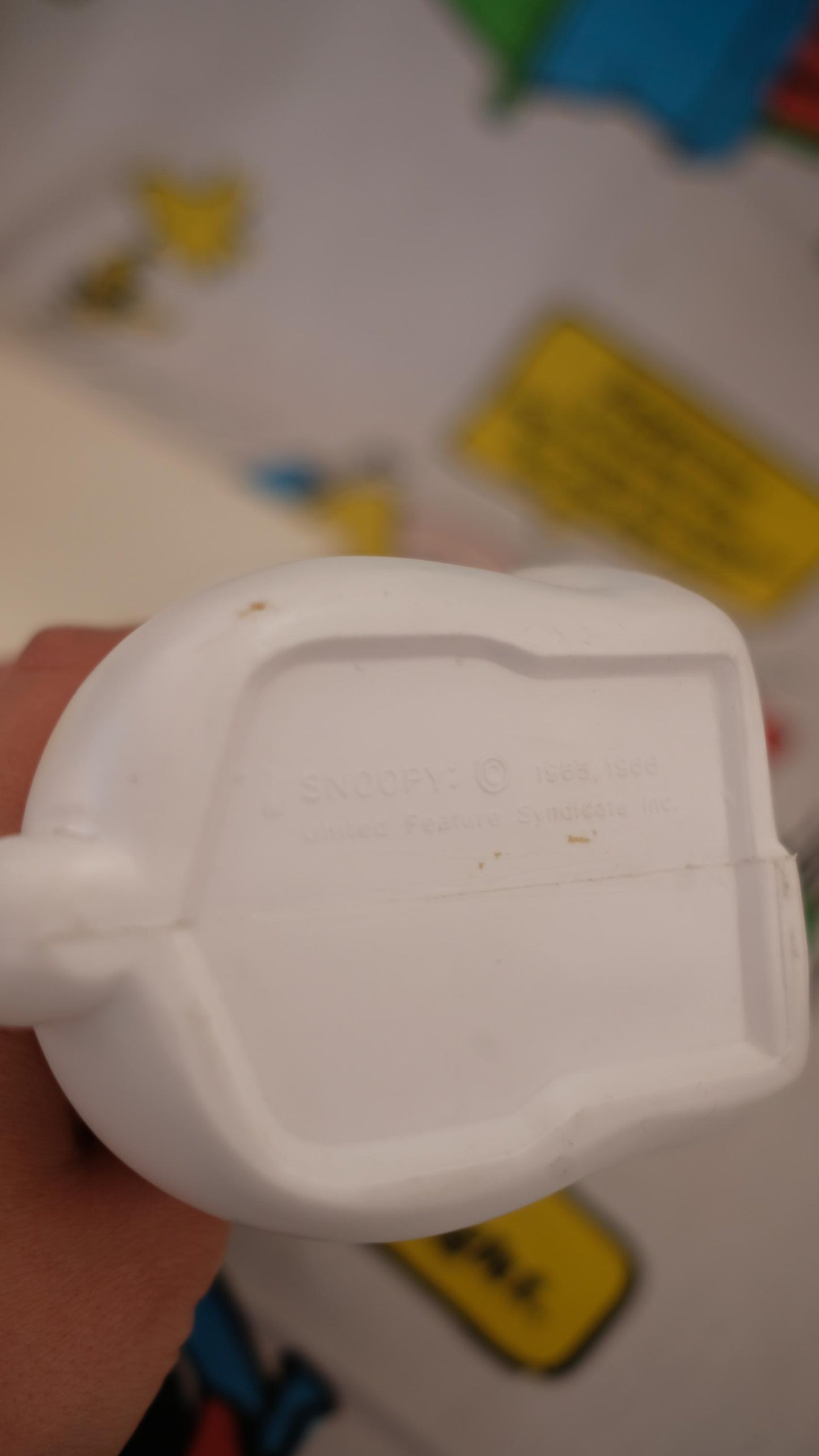 Bouteille de shampoing Snoopy aviateur vintage