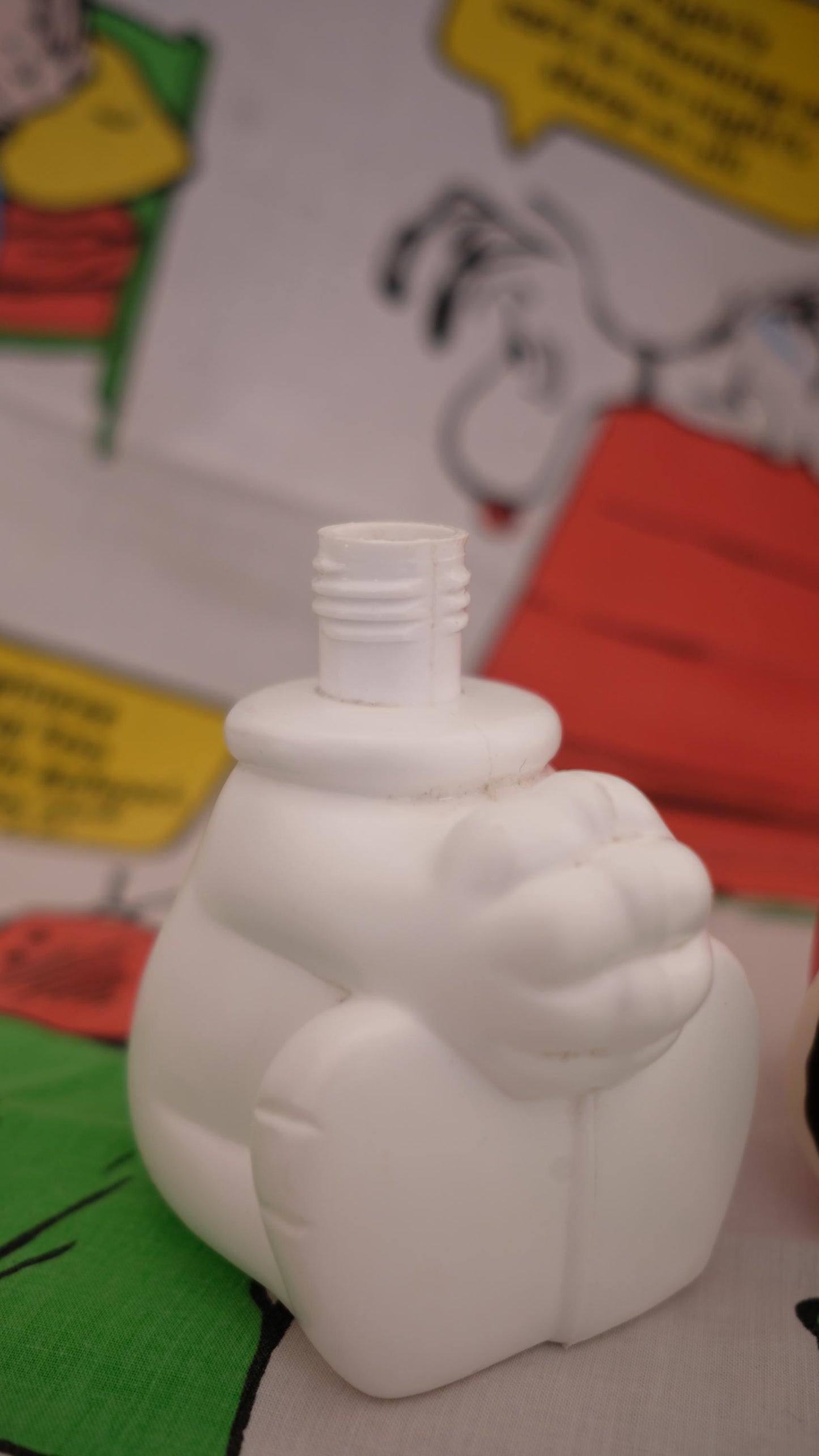 Bouteille de shampoing Snoopy aviateur vintage