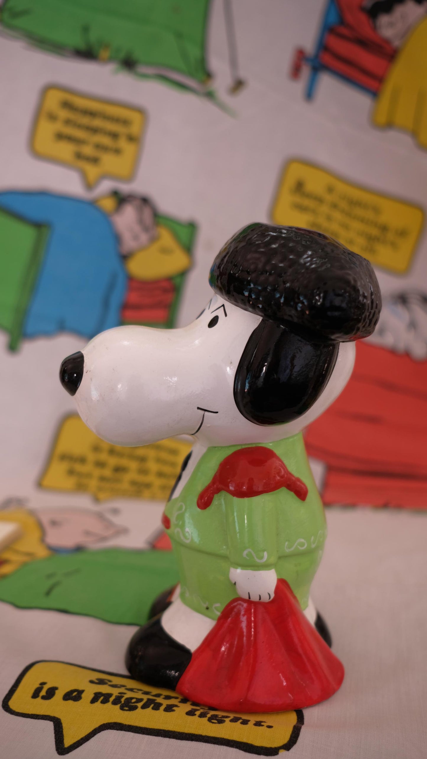 Tirelire Snoopy vintage toréador
