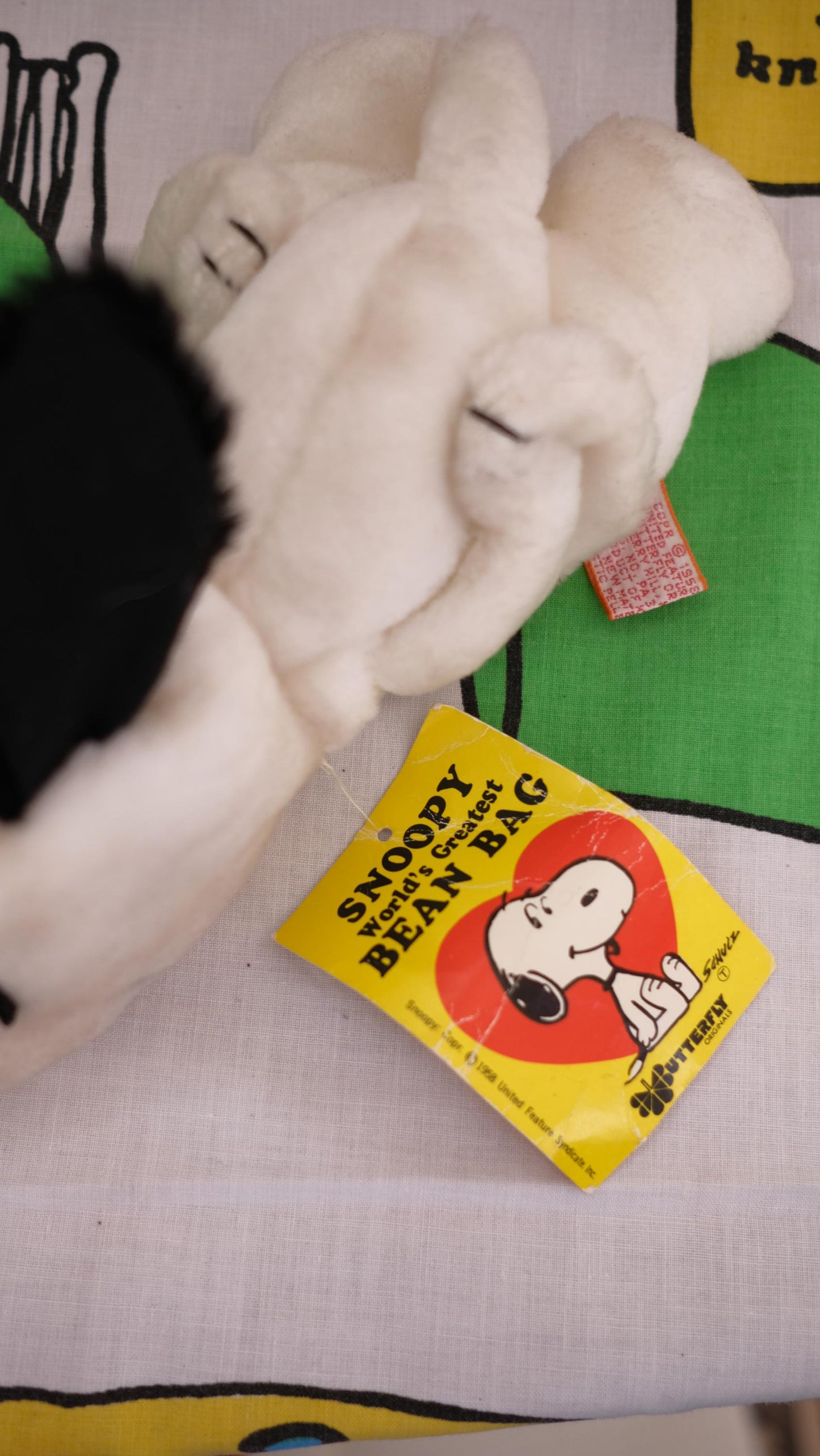 Peluche snoopy bean bag butterfly vintage