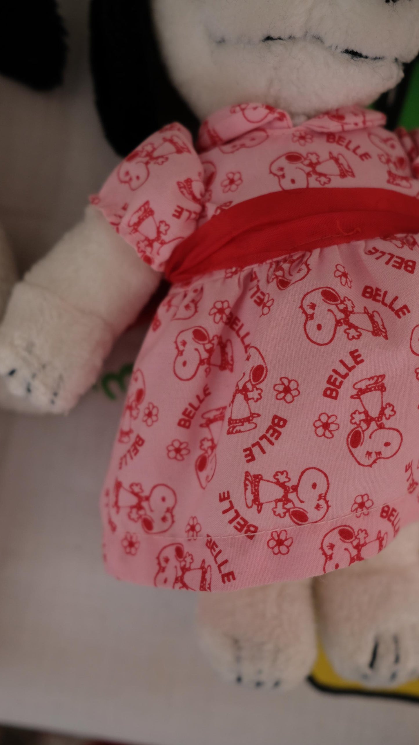 Couple Peluche Snoopy+Belle vintage