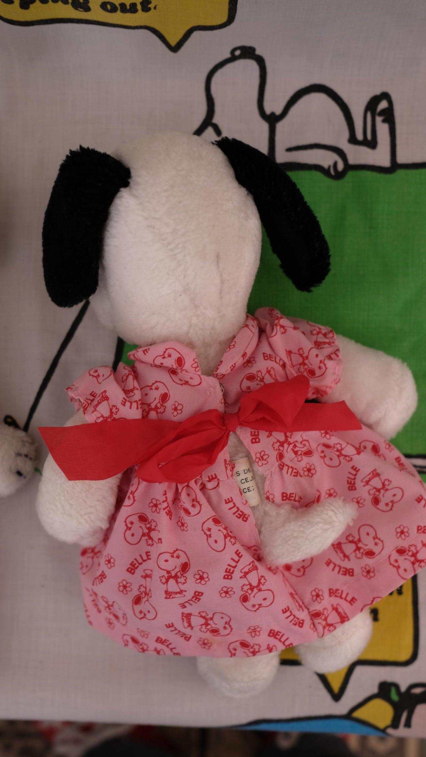 Couple Peluche Snoopy+Belle vintage