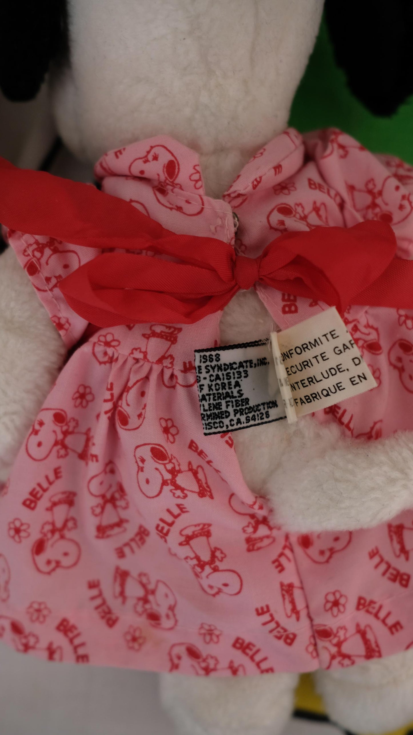 Couple Peluche Snoopy+Belle vintage