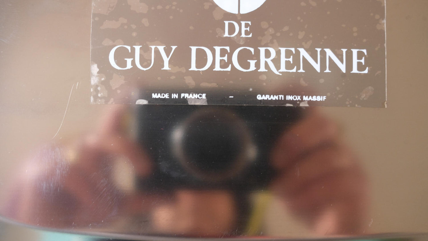 Ravier apéritif Guy Degrenne vintage en inox et plastique
