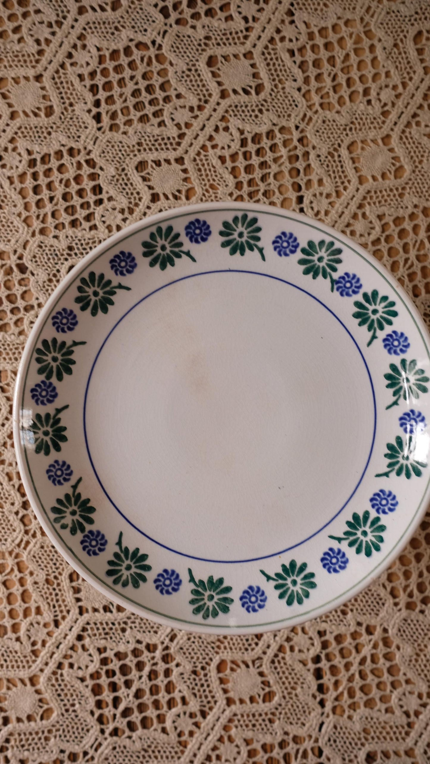 Compotier Saint Amand vintage motif fleuri