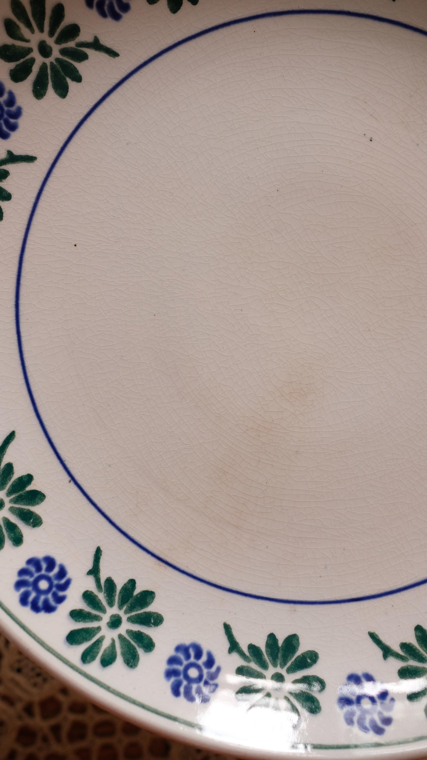 Compotier Saint Amand vintage motif fleuri