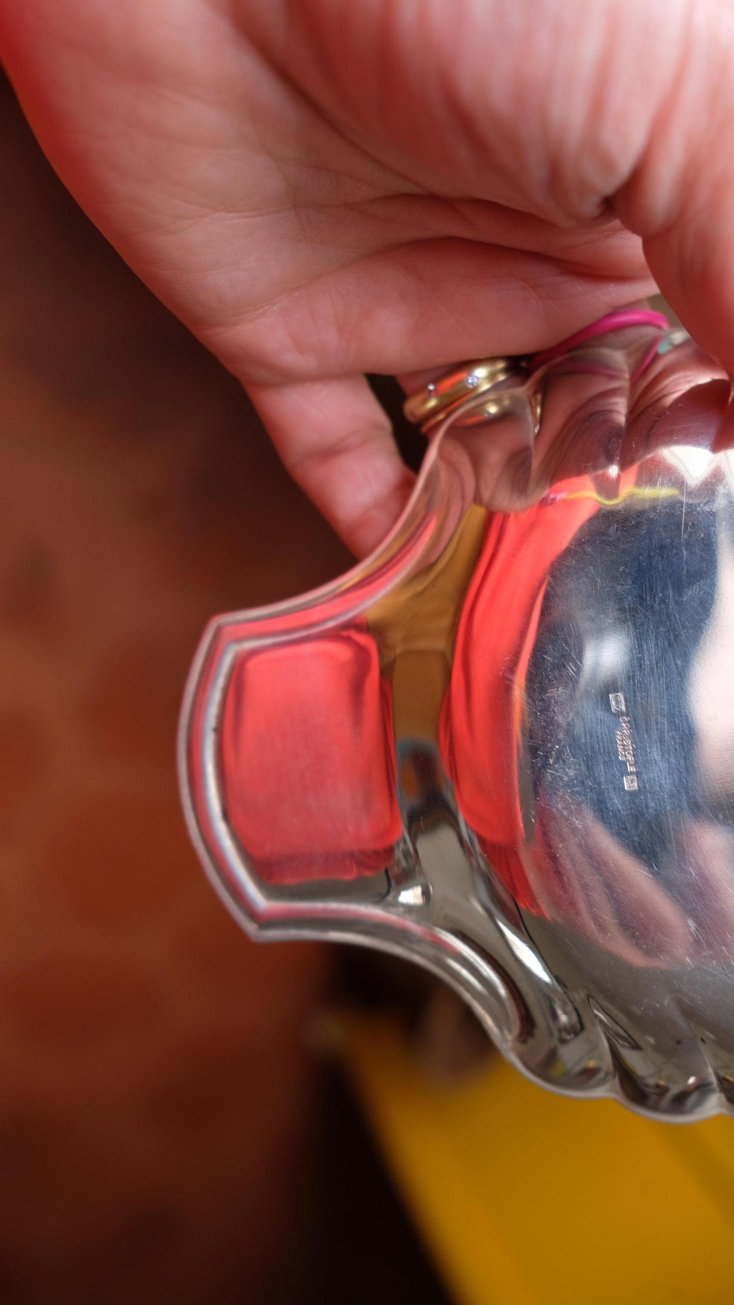 Beurrier Cristofle vintage en plaqué argent