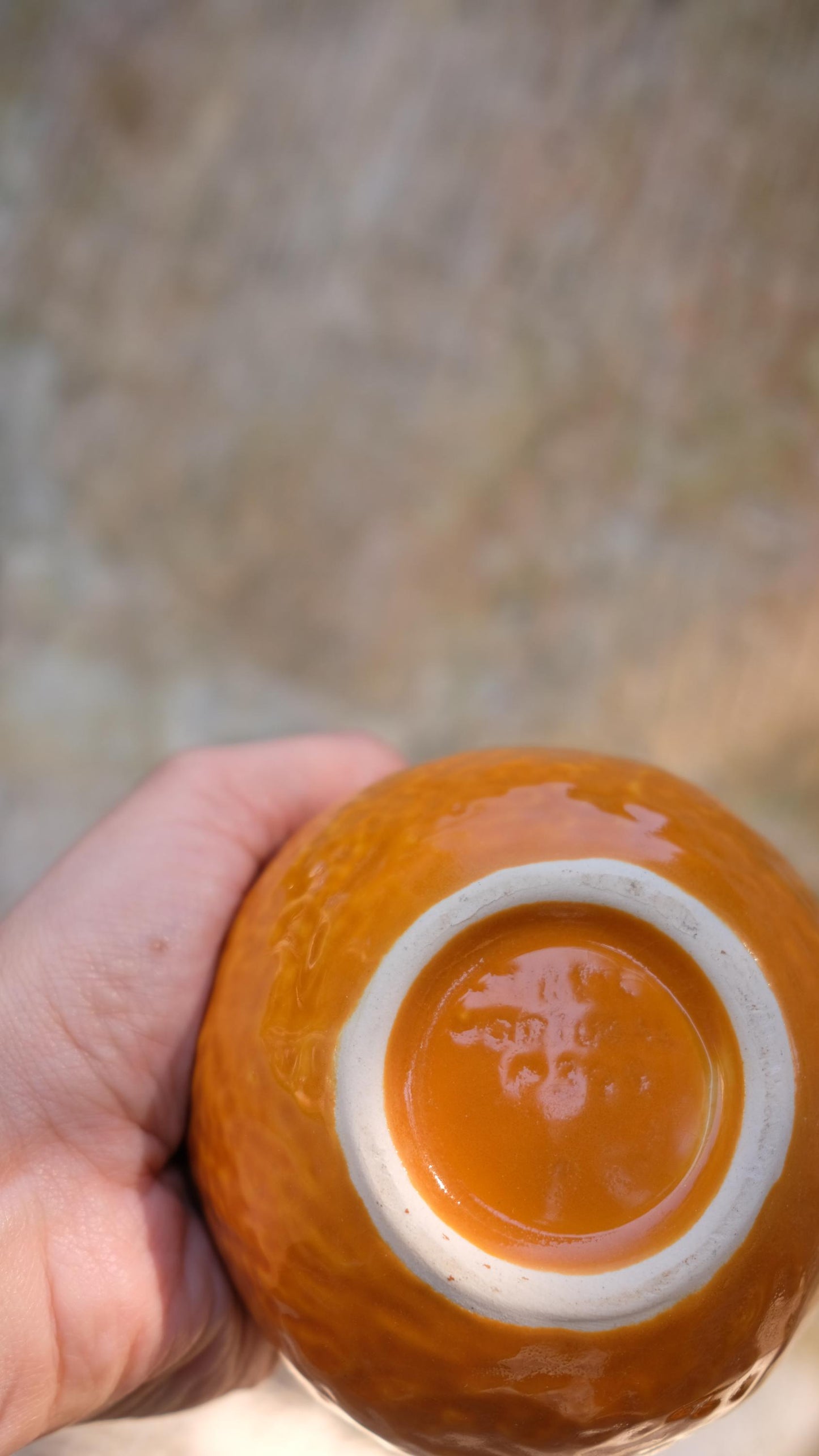 Sucrier/moutardier vintage en forme d'orange